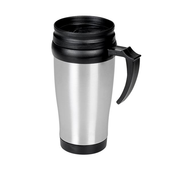 Caneca Inox 400ml C/ Tampa - 03889