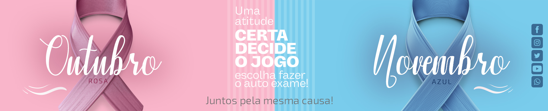 Banner Outubro Rosa/Azul