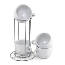 Kit 04 Xicaras 200ml Suporte - KT200S