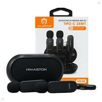 Microfone de Lapela Duplo - Hmaston