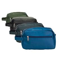 Nécessaire Personalizada em Couro Sintético com Bolso Frontal e Alça de Mão