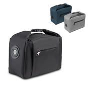 Bolsa Térmica Personalizada em Poliéster 600D com Marcador de Temperatura, Bolso Frontal e Alça com Fecho
