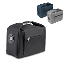 Bolsa Térmica Personalizada em Poliéster 600D com Marcador de Temperatura, Bolso Frontal e Alça com Fecho