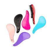 Escova de Cabelo Personalizada com Cerdas Flexíveis e Design Ergonômico