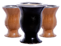 Cuia Personalizada em Couro tradicional