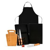 Kit Churrasco 5 Peças Personalizado com Avental