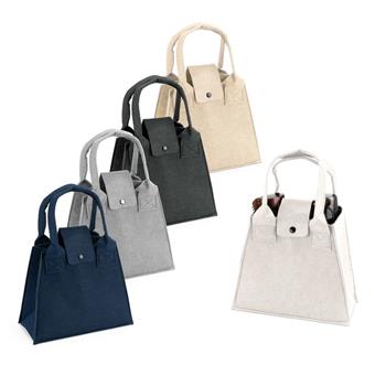 Bolsa em Feltro com Botão Metálico Personalizado
