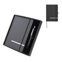 Kit Escritório Caderno tamanho A5 com capa dura e Caneta Metal Personalizado