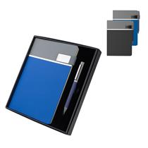 Kit Escritório Personalizado com Caderno A5 em PU, Caneta Metálica e Estojo Presenteável