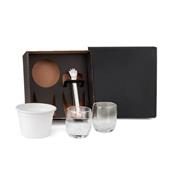 Kit Whisky Personalizado com 2 Copos de Vidro, Pegador e Balde para Gelo 750 ml